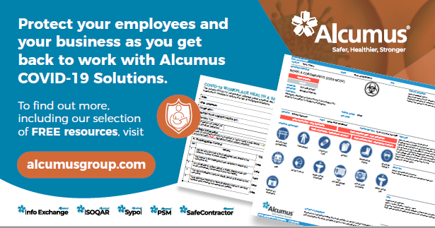 Our Alcumus COVID-19 platform can help get your employees back to the workplace safely, giving you solutions to comply with Govt advice &amp; legislation.  Free to access, it includes dynamic risk assessments and monitoring employee wellbeing. Find out more ow.ly/U8vf50zQ3jH