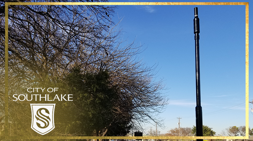 CityofSouthlake's tweet photo. The future 5G mobile network supplied by cell phone providers will be supported by nodules at the top of poles like this. These are authorized by Texas SB 1004 and managed by the City under Ordinance No. 1178. Read more about them here: https://t.co/JeSvWkN9Ex. #LegislativeImpact https://t.co/aclp1IS1Hq