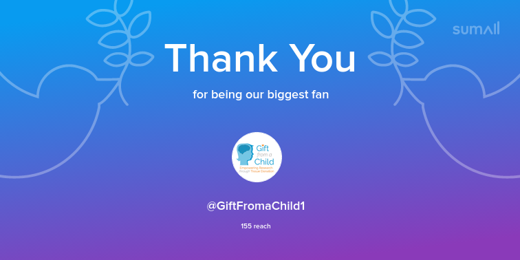 Our biggest fans this week: GiftFromaChild1. Thank you! via sumall.com/thankyou?utm_s…
