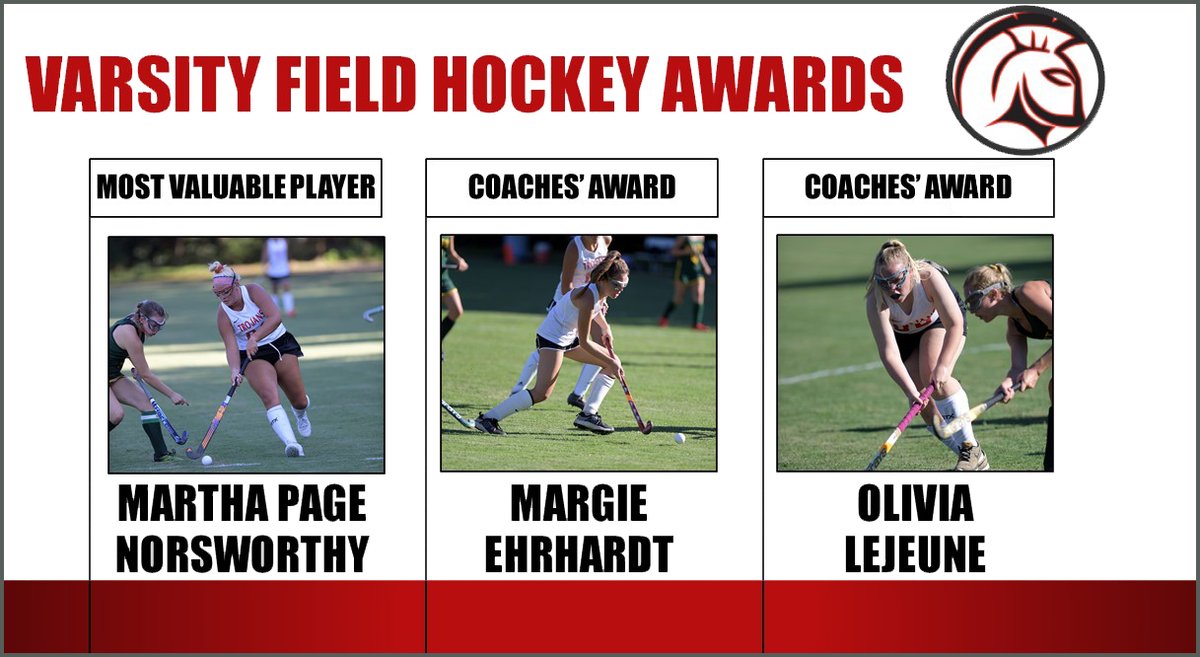 Next up, here are the winners of our varsity field hockey awards!