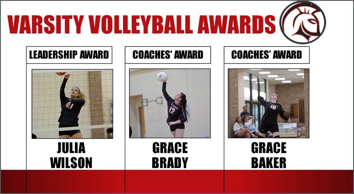 Next up, here are the winners of our varsity volleyball awards!