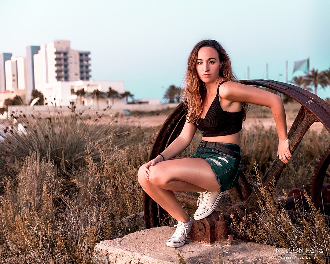Dando un paseo en La Manga y encontramos un molino desactivado. Resultó en eso