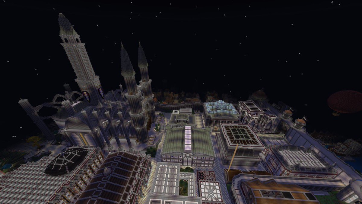 TheRoyalCity's tweet photo. 7 year build still being built to this day. Around 90% complete. My Gamertag on Xbox is: IDRD #OfficialMinecraftClub @Xbox @Minecraft https://t.co/0AGCuucMfE