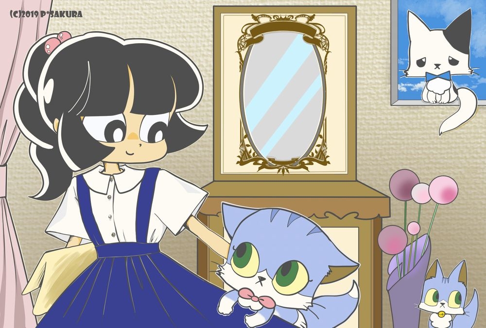 poposakuratic's tweet photo. チョコちゃんとお家で #キャラクター #イラスト #スコティッシュフォールド #あたち #ATACHI! #チョコちゃん https://t.co/W0UCVHpz5W https://t.co/n9Y4Fms5ks