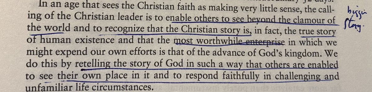 So much great stuff from ⁦ @Ian_Parkinson_⁩ in ‘Understanding Christian leadership’, I’ll try not to tweet too many quotes, but this is worth shouting from the rooftops.