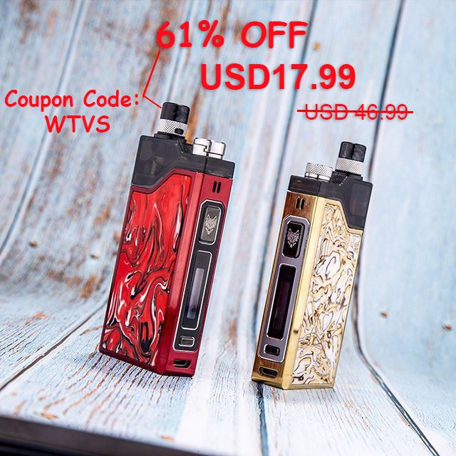 vapesourcing's tweet photo. #FlashSale ⚡️
SnowWolf WOCKET Pod System Kit - 61% OFF ( LIMIT )
🔥$17.99 | Coupon Code: WTVS
Grab it soon👉https://t.co/RJz4cFH2Wd
#vapesourcing #snowwolf #snowwolfWocket #podsystem #vape #vapenation #vapesale #vapeshop #vapestore #vapelyfe #vapefamous https://t.co/gr9BreLVA7