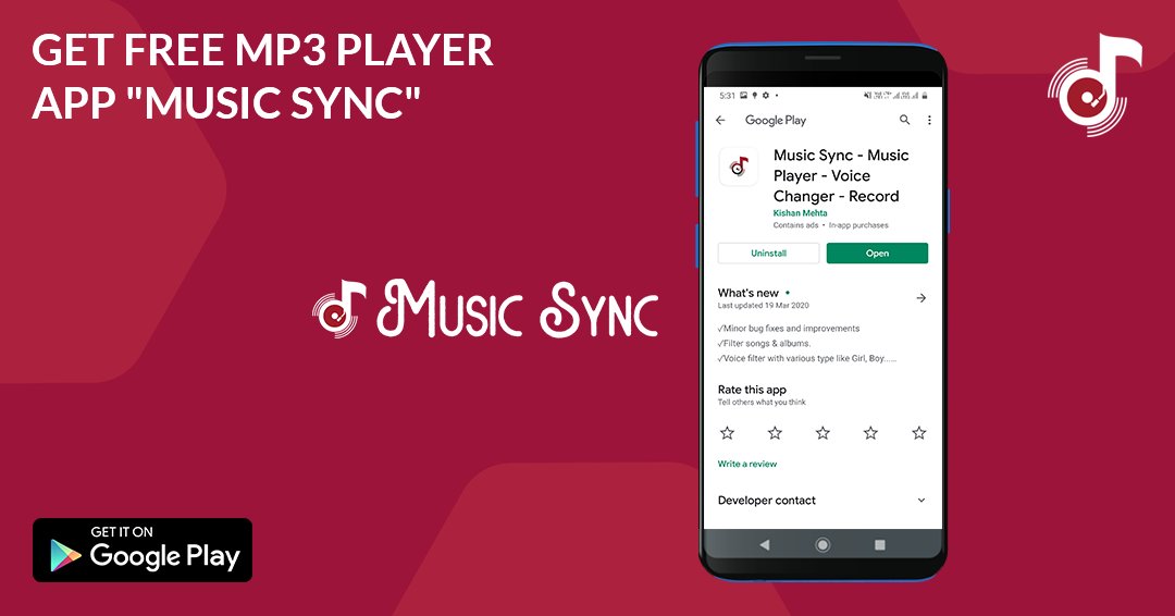 MusicSync_App's tweet photo. #music #musicsync #musicplayer #freemusic #soundcloud #gaana #saavn #wynkmusic #amazonmusic #youtube #youtubemusic #jiomusic #spotify #soundcloud #hungamamusic https://t.co/i4ULjBB1xy