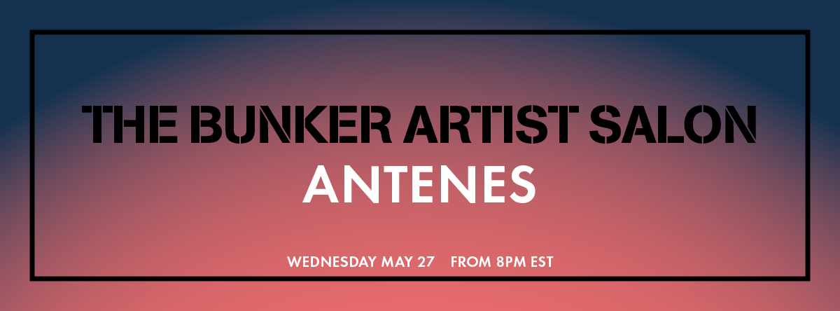 The Bunker Artist Salon returns Wednesday with <a href="/_antenes/">antenes</a>, who shows some of her DIY electronics projects with an emphasis on beginner tips for anyone considering or starting to get into building their own instruments. Plus ambient music and lasers. thebunkerny.com/events/2020-05…