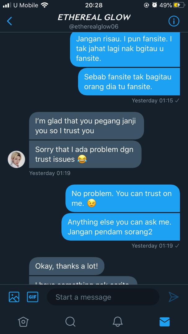 My friend continued the conversation with this “Zu” and suddenly “Zu” brought up the topic of Qistina Tijani and how her “innocent friend” ’s life got ruined because of malicious threads. Mind you, my friend didnt even ask about Qiss.(ss below)