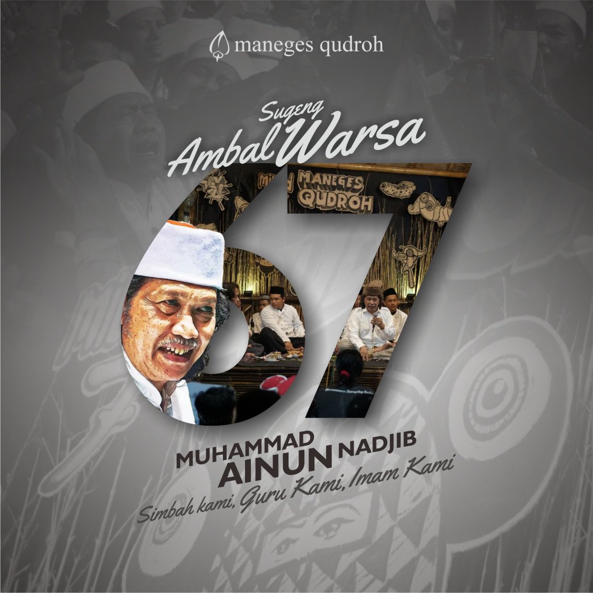 Ahmad_setyonoo's tweet photo. Sugeng ambal warso Mbah

#67tahuncaknun #caknun #mbahnun #maiyah https://t.co/k6TAD6Hcbh