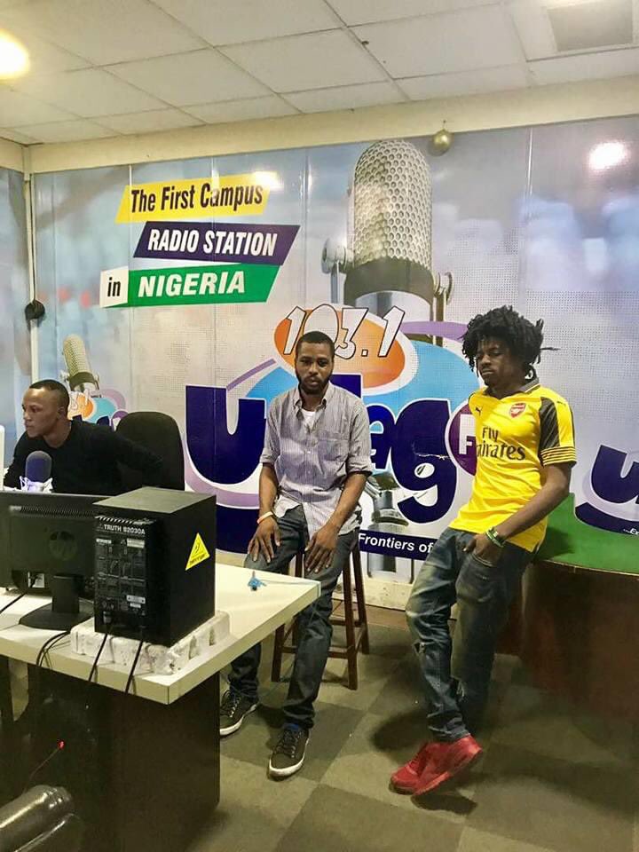 jaydanbadguy's tweet photo. #TB This day in 2017 !! @Jhybo was my guest of on #DCLASSICS on @unilagfm_1031 #YalaYolo #ARSENAL.. https://t.co/2uo3Q9fKfs