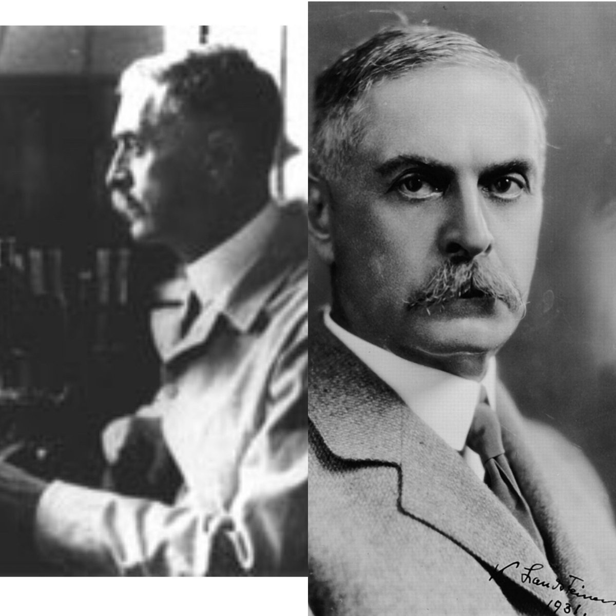 Paroxysmal cold hemoglobinuria (PCH) was first described clinically in 1872! These two chaps (Donath and Landsteiner) discovered the antibody (which would later be named for them) in 1904. 5/n