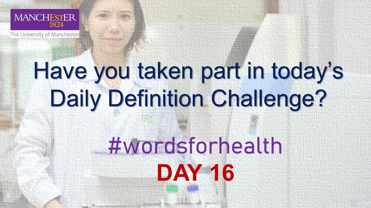 Today’s daily definition challenge is slightly different! We’re asking how you would feel if you saw this sentence in a patient leaflet. #wordsforhealth DAY 16 tinyurl.com/wordsforhealth…