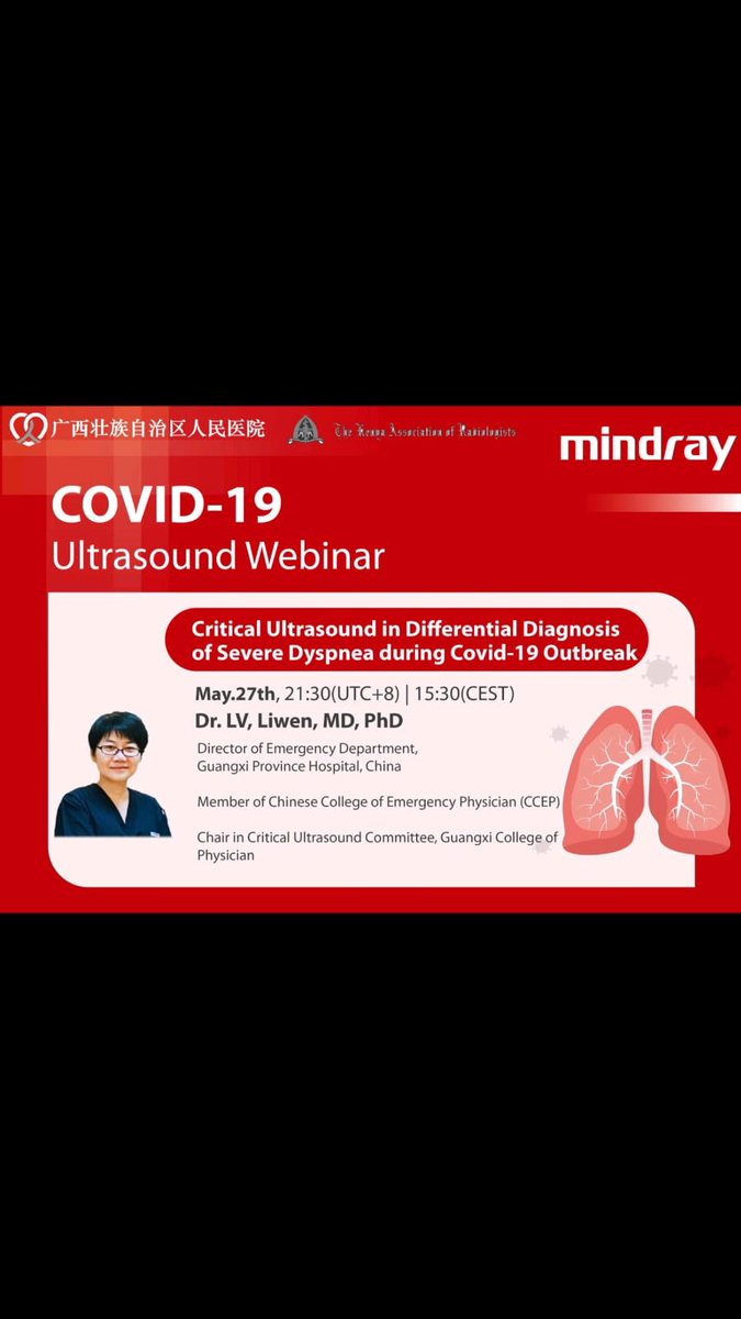 philsontech's tweet photo. Continúan los  Webinars de ecografía para pacientes Covid-19.              Mañana a las 15:30 podrás seguirlo  vía online entrando en el enlace en nuestra página web https://t.co/M8RDM7fm1A  @MindraySpain https://t.co/21NuF8OtRo