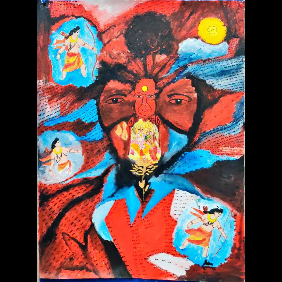 alkabrijesh's tweet photo. भक्तिमय हनुमान.
.
#hanuman #vibrant #ram #ramname #abstract #painting #artoftheday #hanpainted #canvaspainting #beautiful #inspiremyinstagram #abstract #canvasart #multicolor #canvas  #acryliconcanvas #paintingoncanvas #creative  #instacolorful #abstractart https://t.co/d0XEcwf2k6
