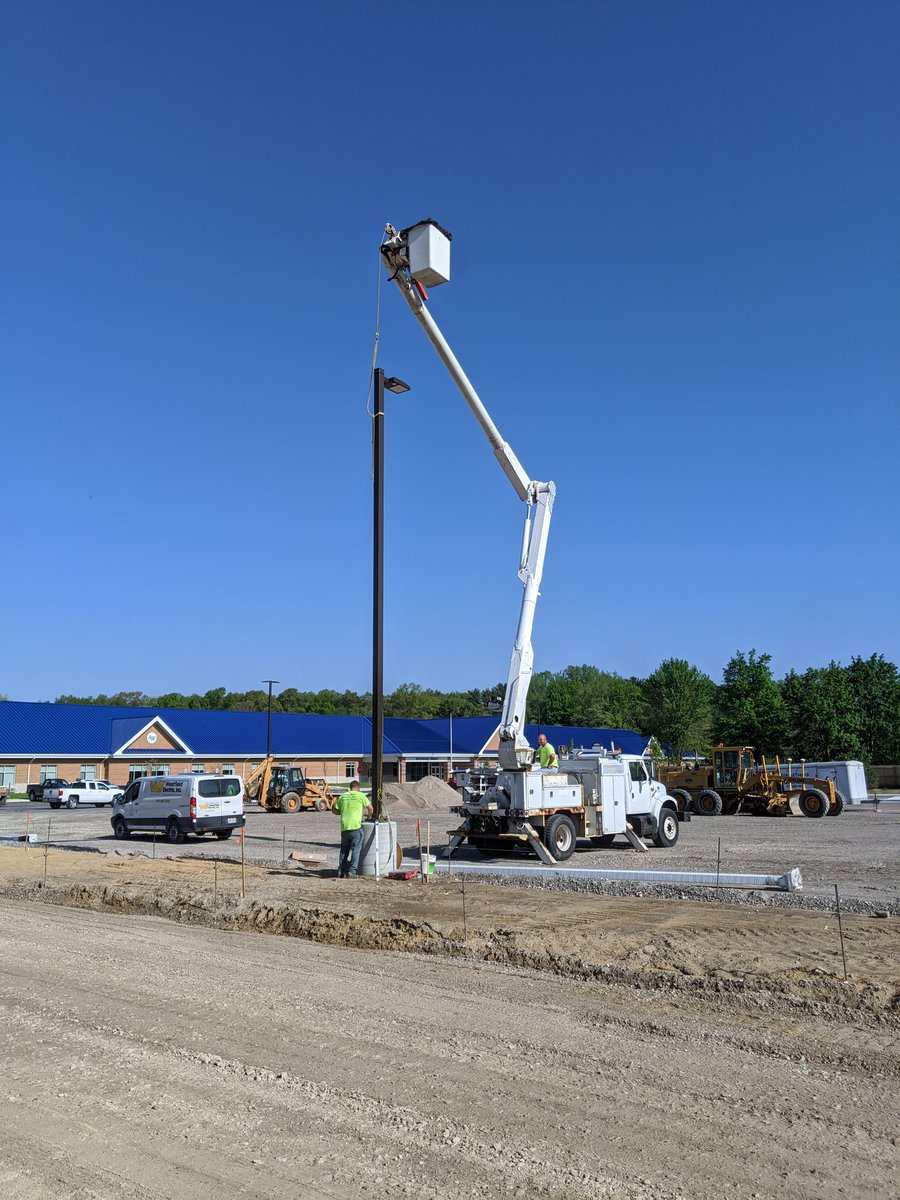 At Whitehouse Primary, the rest of the light poles are going up, concrete curb machine should be here tomorrow. Lots of concrete will be going down this week.