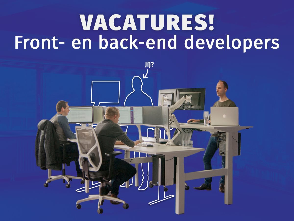 📣 VACATURES! 📣
Front-end &amp; Back-end Developers (m/v) – Fulltime 

Wil jij #werken in een jong en enthousiast team, met veel ruimte voor eigen inbreng? Bekijk onze #vacature op > bit.ly/2LWKLX2

📞 ons op 088-130 42 00 of 📧 naar janneke@digizijn.nl. Delen = 👍