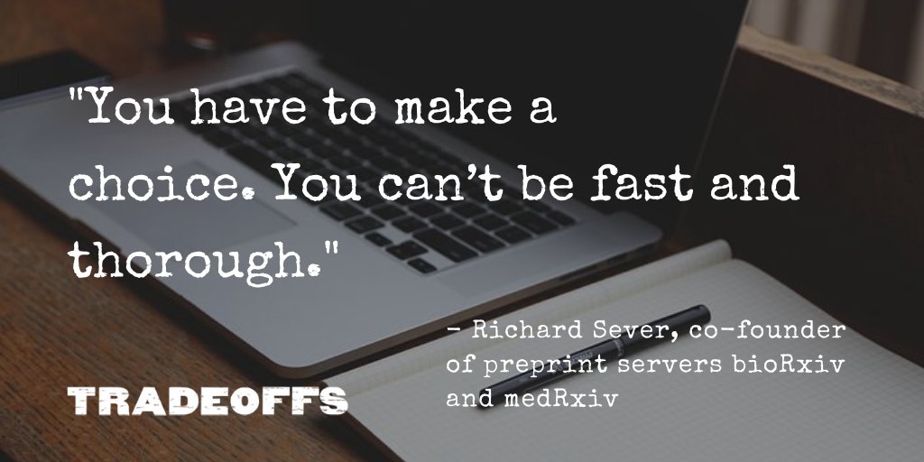 tradeoffspod's tweet photo. 🎙️NEW EP🎙️

Preprint sites like @medrxivpreprint
and @biorxivpreprint allow cutting-edge research to be shared with the world in days. 

We talk with the sites' co-founder, Richard Sever (@cshperspectives), about the upside and the risks.

LISTEN: https://t.co/HnqsZ2KOtt https://t.co/ctN1gGXGcd