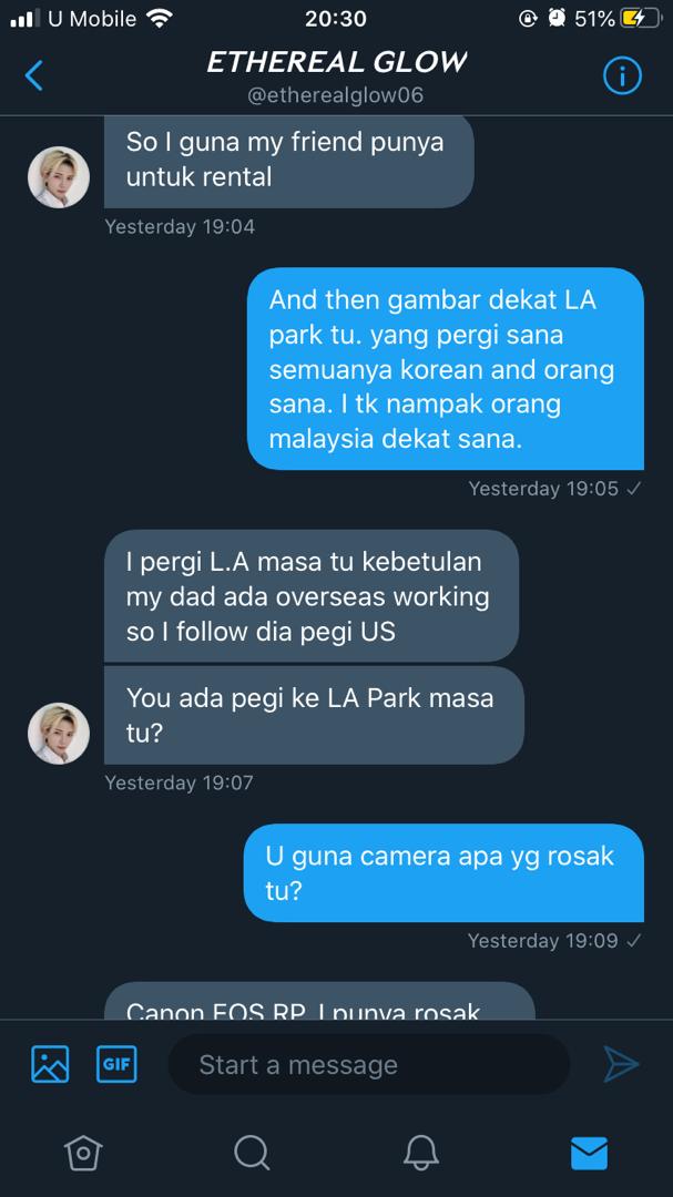 Also.. you stated that you’ve been using EOS RP since 2018. That camera launched in 2019 bub^^ Also, dates don’t match up? ( please refer the picture below for the dates that my friend has stated as it’s a bit too long to type out.)