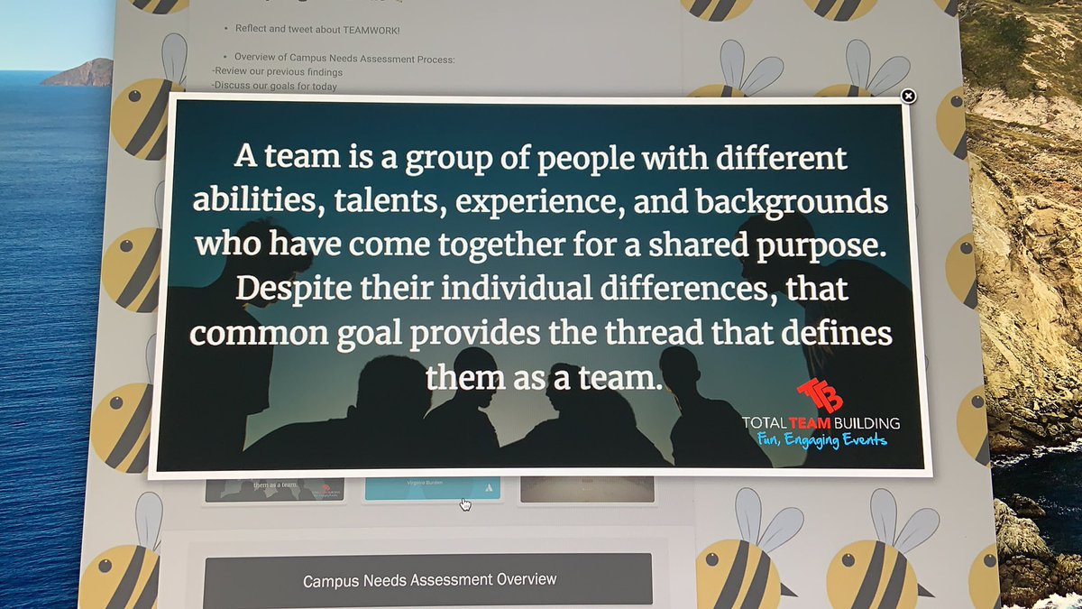 mscordovasclass's tweet photo. #onehiveonepurpose @NISDEllison 

Teamwork: it is a group of different people with different personalities and talents that work together cohesively for one purpose. This quote I feel describes our Kinder Team! ✨🌈🐝 https://t.co/bpJoUCxRsy