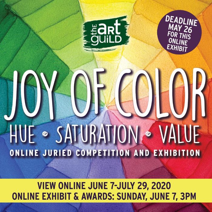 artguildpw's tweet photo. Call to Artists &amp; Photographers Joy of Color DEADLINE TOMORROW 5/27 - https://t.co/y1gMC2QBzp https://t.co/fltkum28v7