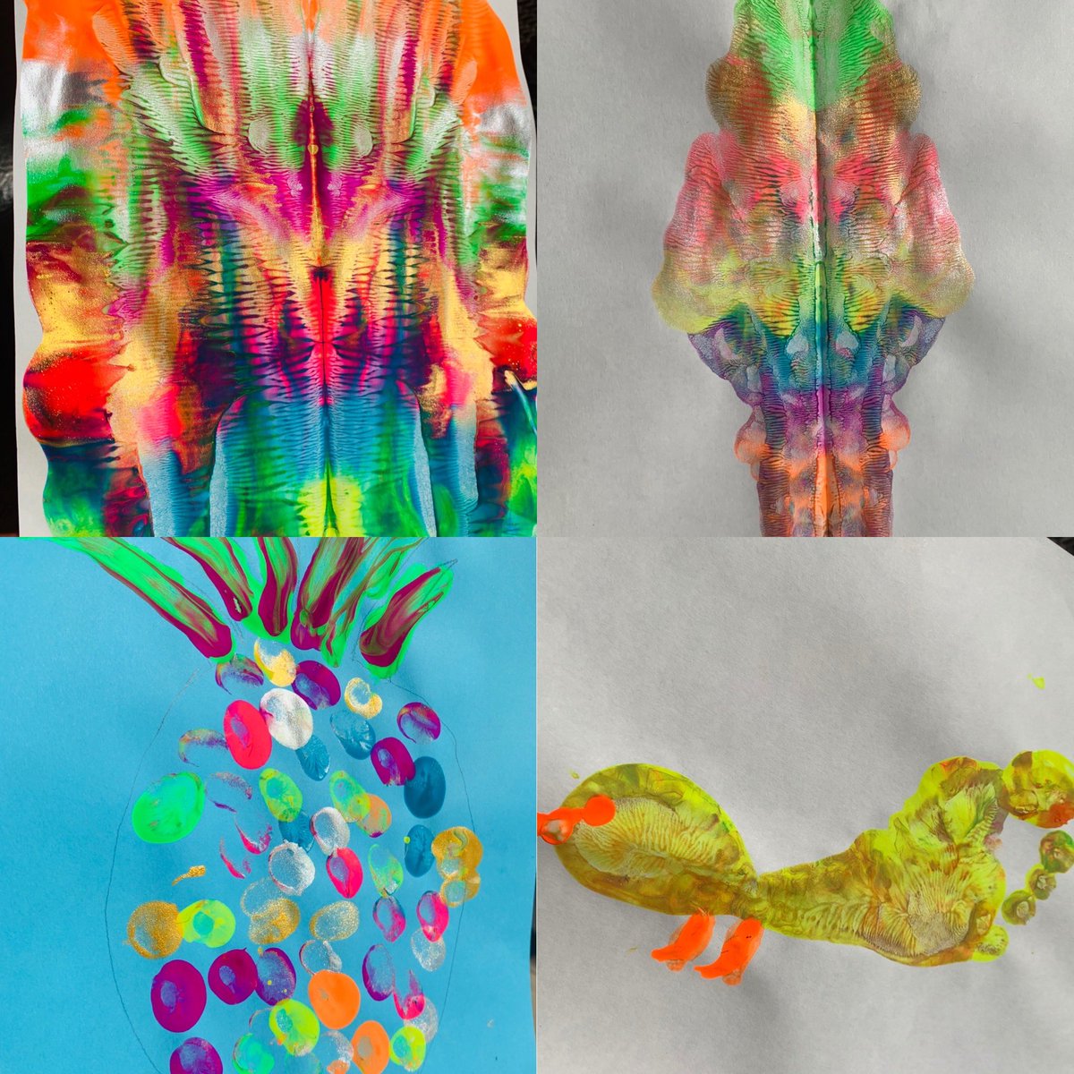 BangeraSharad's tweet photo. Well-being with Art- Some prints are priceless. #paintingmywellbeing @DavidMonisha @GMA_Primary https://t.co/IqV1qRpqNt