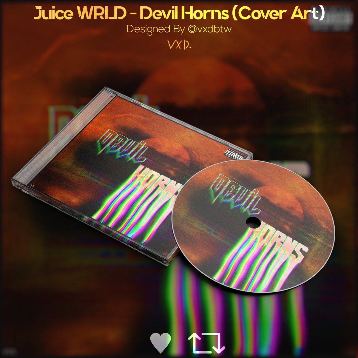 vxd. on Twitter "Juice WRLD Devil Horns (Cover Art)! Like & RTs Are