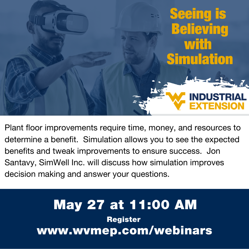 wvmep's tweet photo. There is still time to register for tomorrow's free webinar on workplace simulation. https://t.co/HwS78j6KuT
