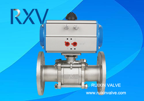 RuixinCo's tweet photo. #3WayBallValve #3PcBallValve #FlangedBallValve with #PneumaticActuator https://t.co/LRJQ03SSBh