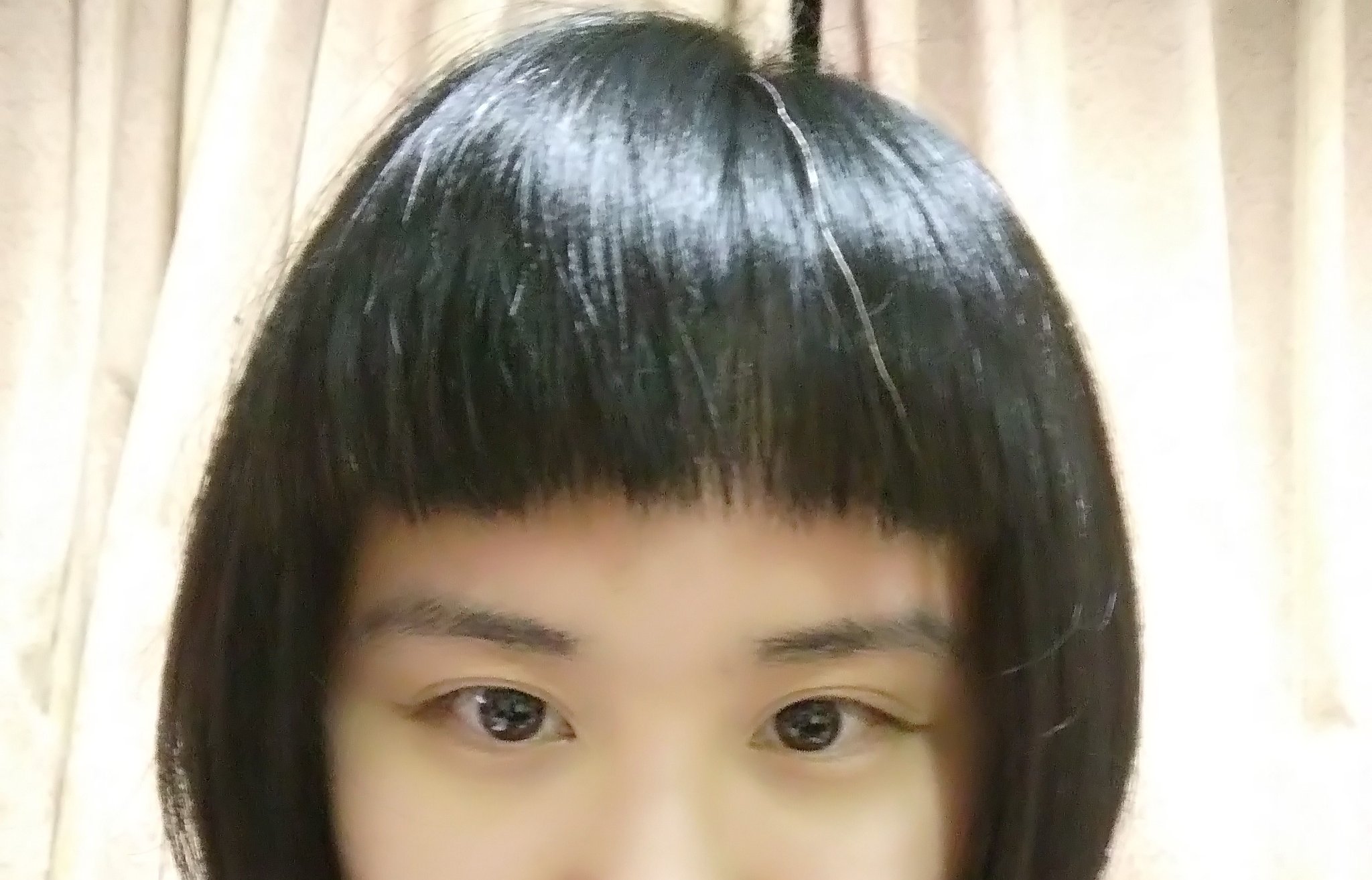 Twitter 上的 カラコロ 眉上ギリギリで 前髪切りすぎた ﾋﾟｴﾝ とかさぁ 生ぬるいよね とかなんとかのたまっている女の前髪がこちら T Co Dtswvahtz3 Twitter