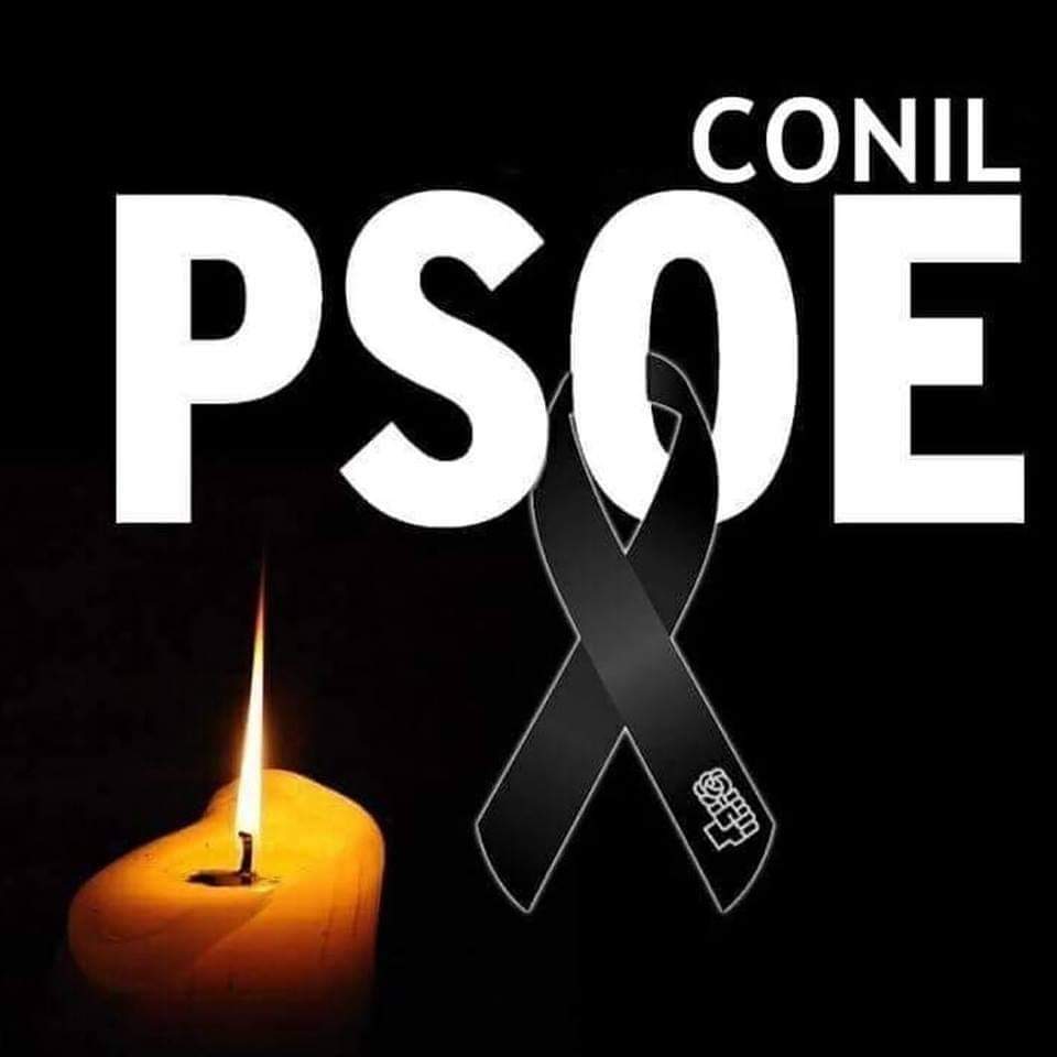 psoeconil's tweet photo. Hoy es el primer día de  luto oficial de los diez que ha decretado el gobierno de España.

Desde el #PSOEConil queremos unirnos a este homenaje a todas las víctimas del COVID-19 y queremos trasladar nuestro más sentido pésame y apoyo a sus familiares. 

DEP 🖤 https://t.co/7NS5YMR2Y2
