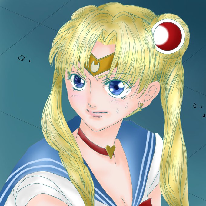 自分の絵柄でセーラームーンのtwitterイラスト検索結果