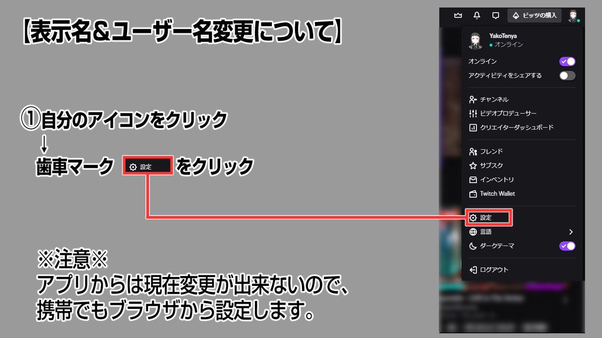 Twitch 表示ユーザー名 変更できない ただのゲームの写真