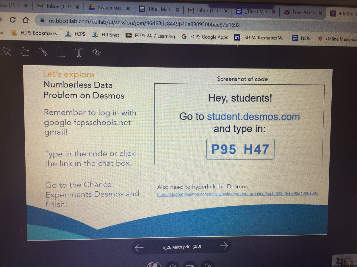 KellyQHalpin's tweet photo. The 4th grade team @WeyanokeES used @desmos to explore a slow reveal graph. Teachers highlighted student thinking to support Ss in making sense of the graph. Amazing to see this innovative teaching and learning live! https://t.co/zMLBiQGCKi