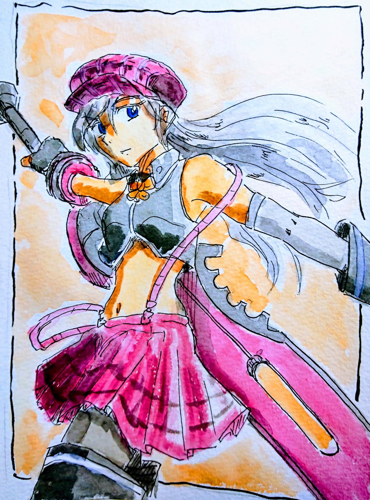 メジャラン カッコイイ剣の構え方 剣イラストそんなに無かったので ある意味選ぶの悩みまみまみた T Co 6khsqkmqh8 Twitter