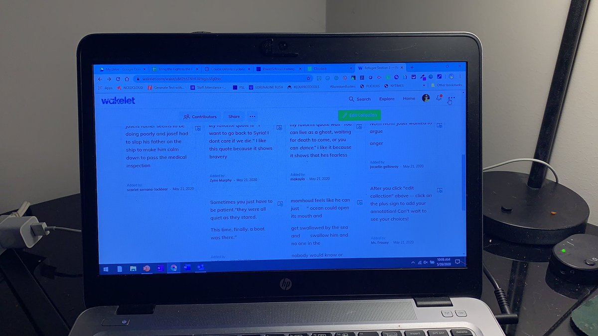 I am 🥰 seeing my Ss collaborating on our favorite annotations collection on @wakelet! Truly, it is the EASIEST for them to collaborate on!! 👏 #winning today for sure!! So glad I decided to give this a try!!