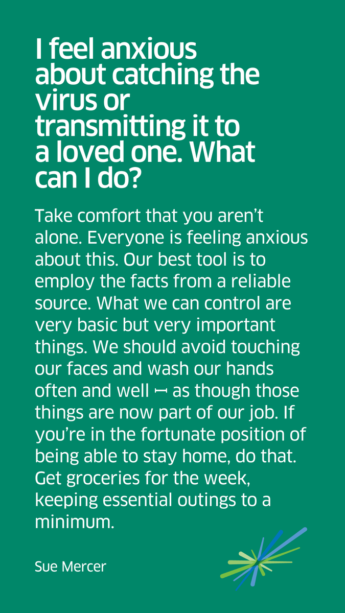 MHCC_'s tweet photo. "I feel anxious about catching the virus or transmitting it to a loved one. What can I do?" We asked Susan Mercer, Clinical Social Worker RSW at Onward Choices Consulting Inc. https://t.co/I4aYSWi4xf