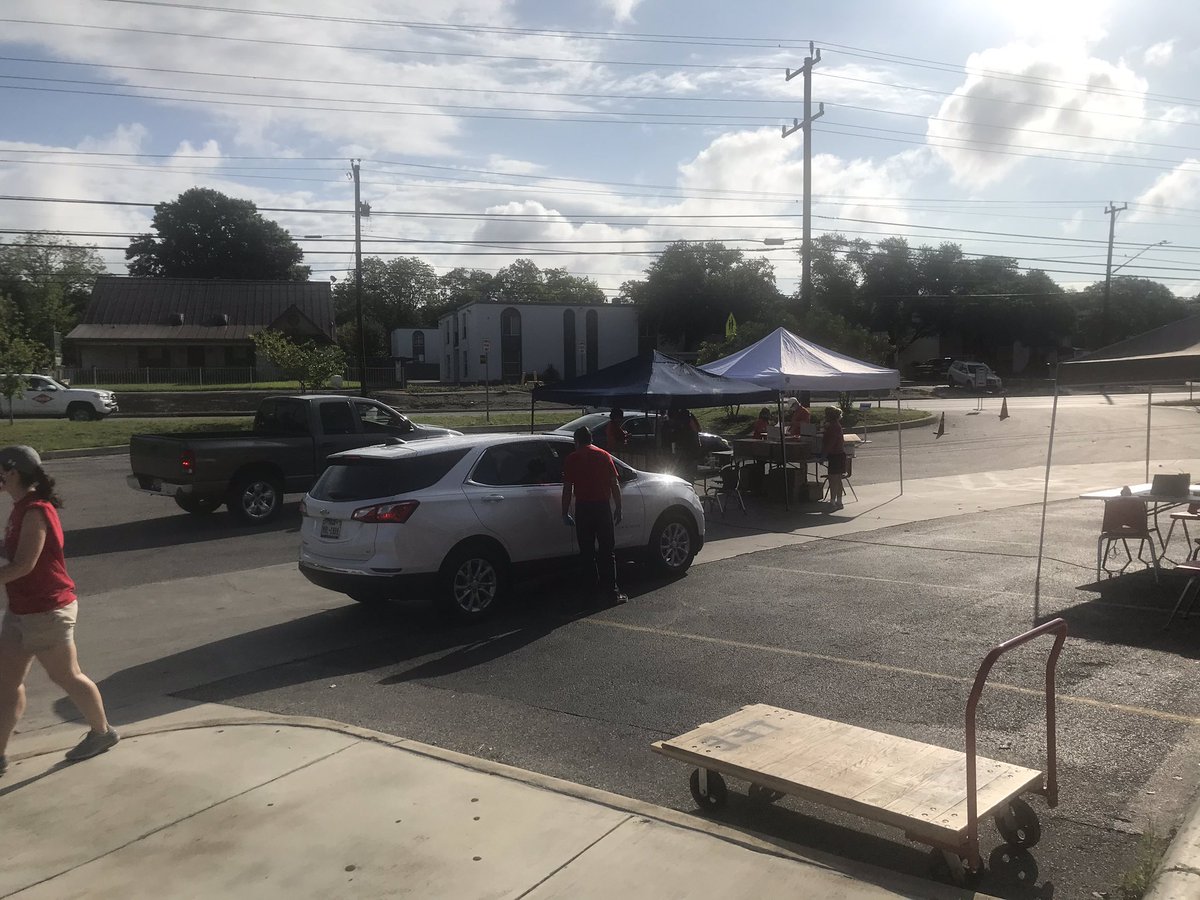 LEE High School continuing with Distance Learning.  Many areas today: technology, text books, library books, senior obligations, athletic items pick up and drop off, and more.  Way to go volunteers!  <a href="/leeneisd/">LEE VOLUNTEERS</a> <a href="/dr_maika/">Sean Maika</a> <a href="/sgrona/">sgrona</a> <a href="/NEISD_rudyj/">Rudy Jimenez</a> <a href="/crowe_55/">David Crowe</a> <a href="/NeisdAthletics/">NEISD ATHLETICS</a> <a href="/neisd_stem/">STEM Academy - NEISD</a>