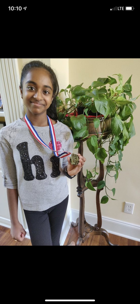 MabryChargers's tweet photo. Congrats to Shreya Nerilla rising 7th grader for her 1st place win in Cobb Regional Tech competition. She went on to win 1st place at STATE in Productivity Design. #MabryProud #MabryStrong https://t.co/Bea4nVqNbP
