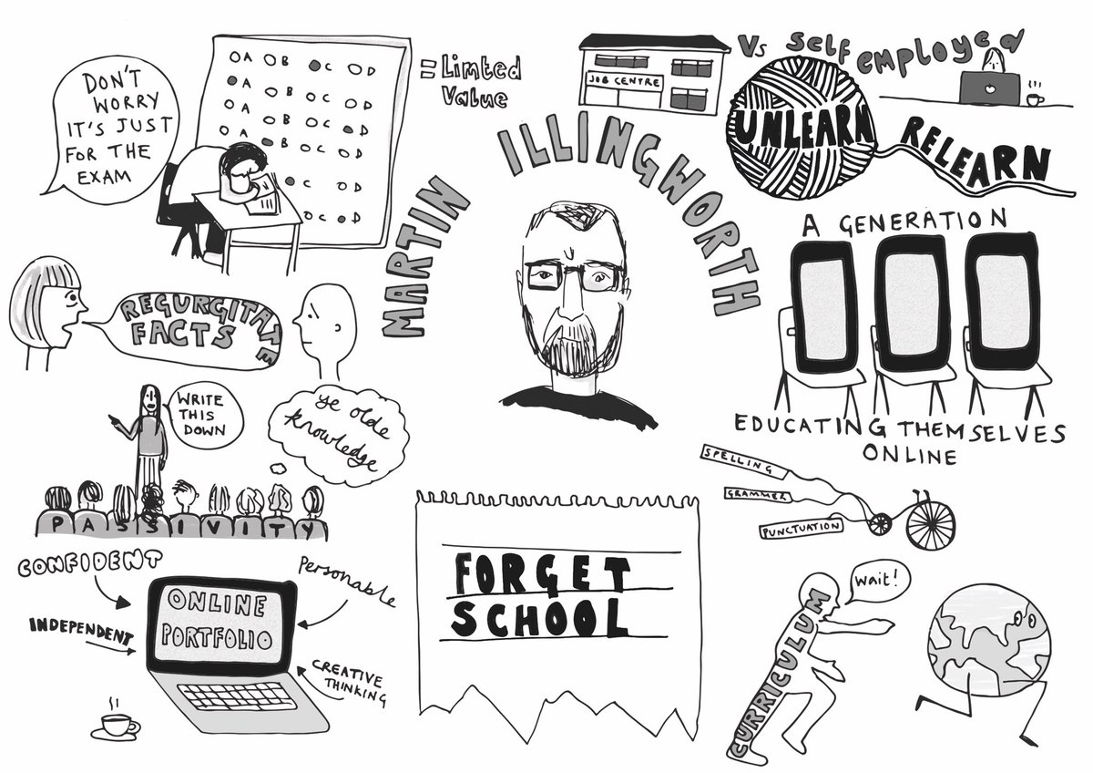 “Kids are there for the school not the other way round” how can we create a more relatable curriculum? The world has moved on and the education has stagnated <a href="/MartinIllingwor/">Martin Illingworth</a> <a href="/ITLWorldwide/">Independent Thinking</a>