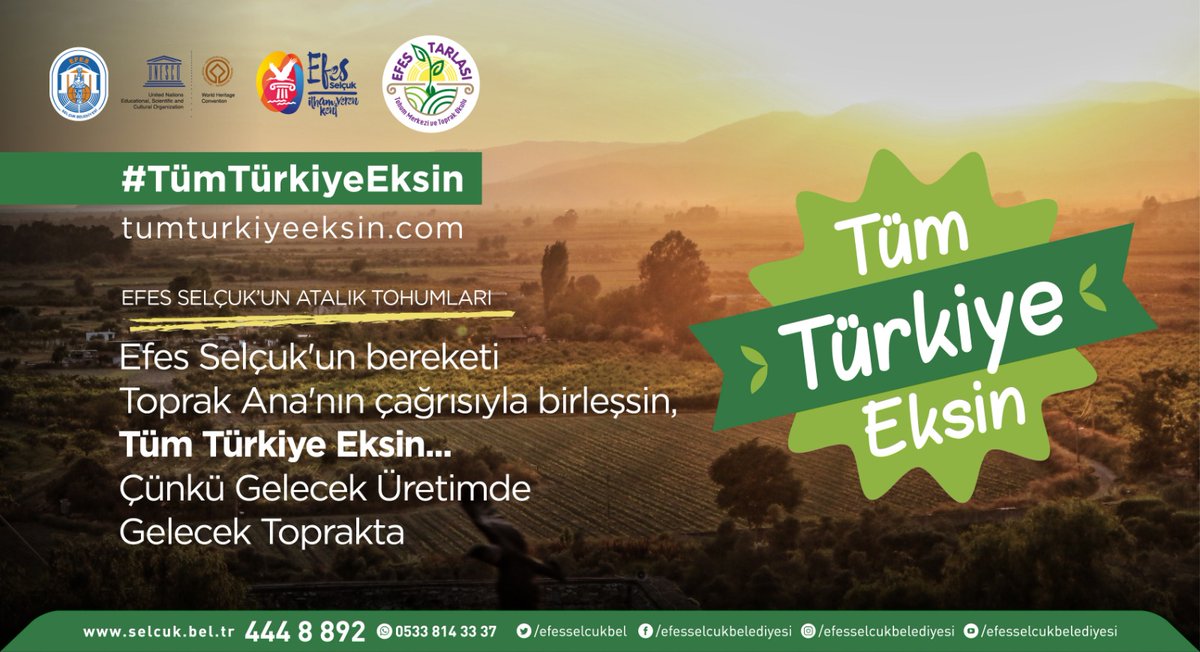 Genelde kalkınma yerelde üretimle başlar. #EfesSelçuk #efes #izmir #üretim #tohum @filizceritoglu @tuncsoyer @izmirkalkinma @cemseymen #atalıktohum
#TümTürkiyeeksin