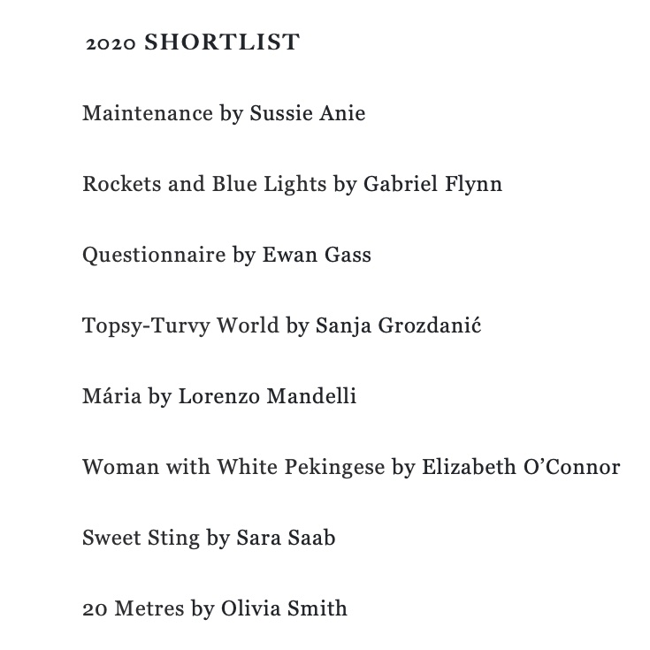 TheWhiteReview's tweet image. 📣💫 The White Review's 2020 Short Story Prize shortlist, unveiled! You can access all the stories here: thewhitereview.org/prize/white-re…. Many thanks to all our entrants (over 600!), and big congratulations to all the shortlisted writers.