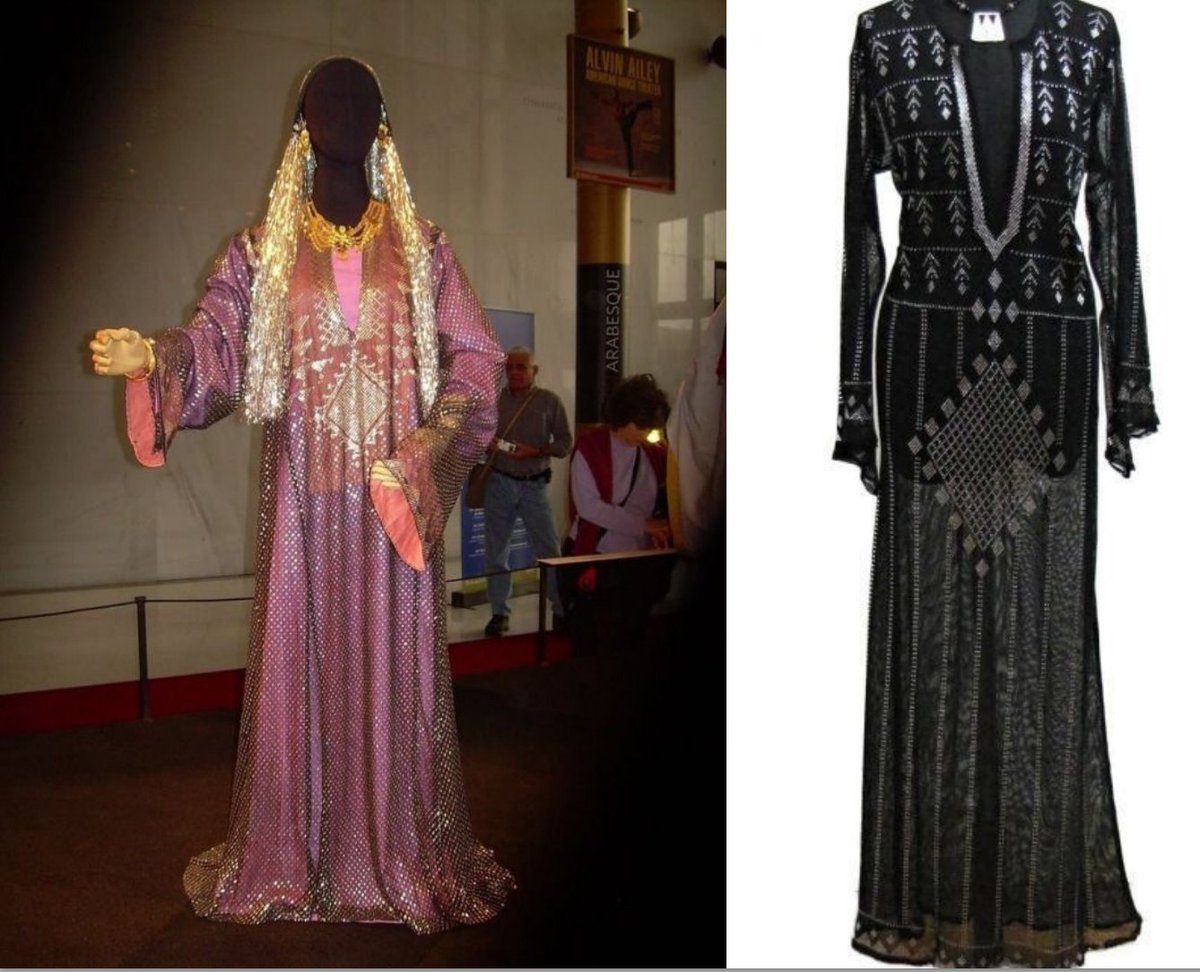 I'd argue that Assuit is one of the more well known cultural dresses due to the fact that 1920s enthusiasts frequently wear the fabric and sometimes the traditional dress due to the 20s Egypt craze. the pink one is a wedding dress.