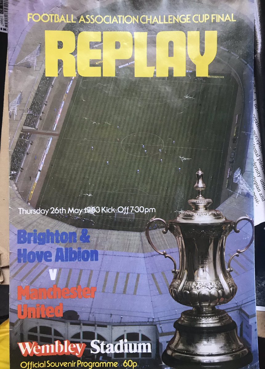 The 80s was a fairly barren time as a United fan but I did get to go to Wembley for the first time. My dad made up an excuse to pull me out of school and we drove down to London to see United win the FA Cup. Even better, City were relegated the same year /4