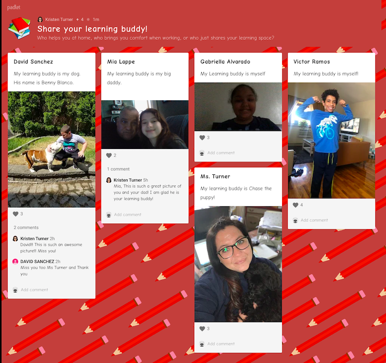 sdicecco's tweet photo. Ms. Turner and Chase share Class 4/5-421 Remote Learning Buddies. @ps14bronx @kris10jdgmailc1 #RemoteLearningBuddy https://t.co/9QeujHy5Ae
