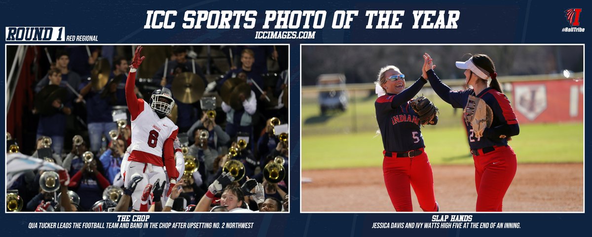 LetsGoICC's tweet photo. We begin the bracket with the Red Regional!

@iccfootball vs @ICCSoftball 

Vote below!

#RollTribe https://t.co/UeGl4VGFuu