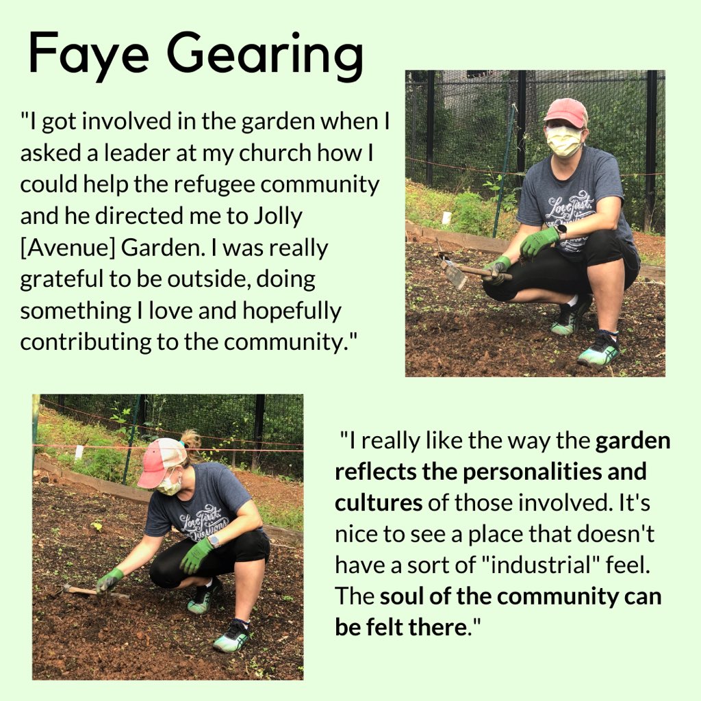 JollyAveGarden's tweet photo. With recent garden expansion and increased cultivation, Katie and Faye have volunteered their time in the garden to help accelerate the process. From fertilizing the planting areas, to transplanting, to weed eating - we are thankful for these volunteers for their time. https://t.co/SP4DT3l6wI