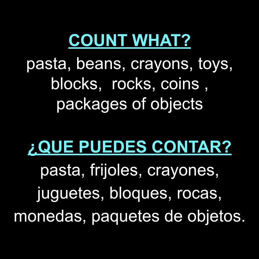 Spirit Week: Counting Collections! Count household items everyday!