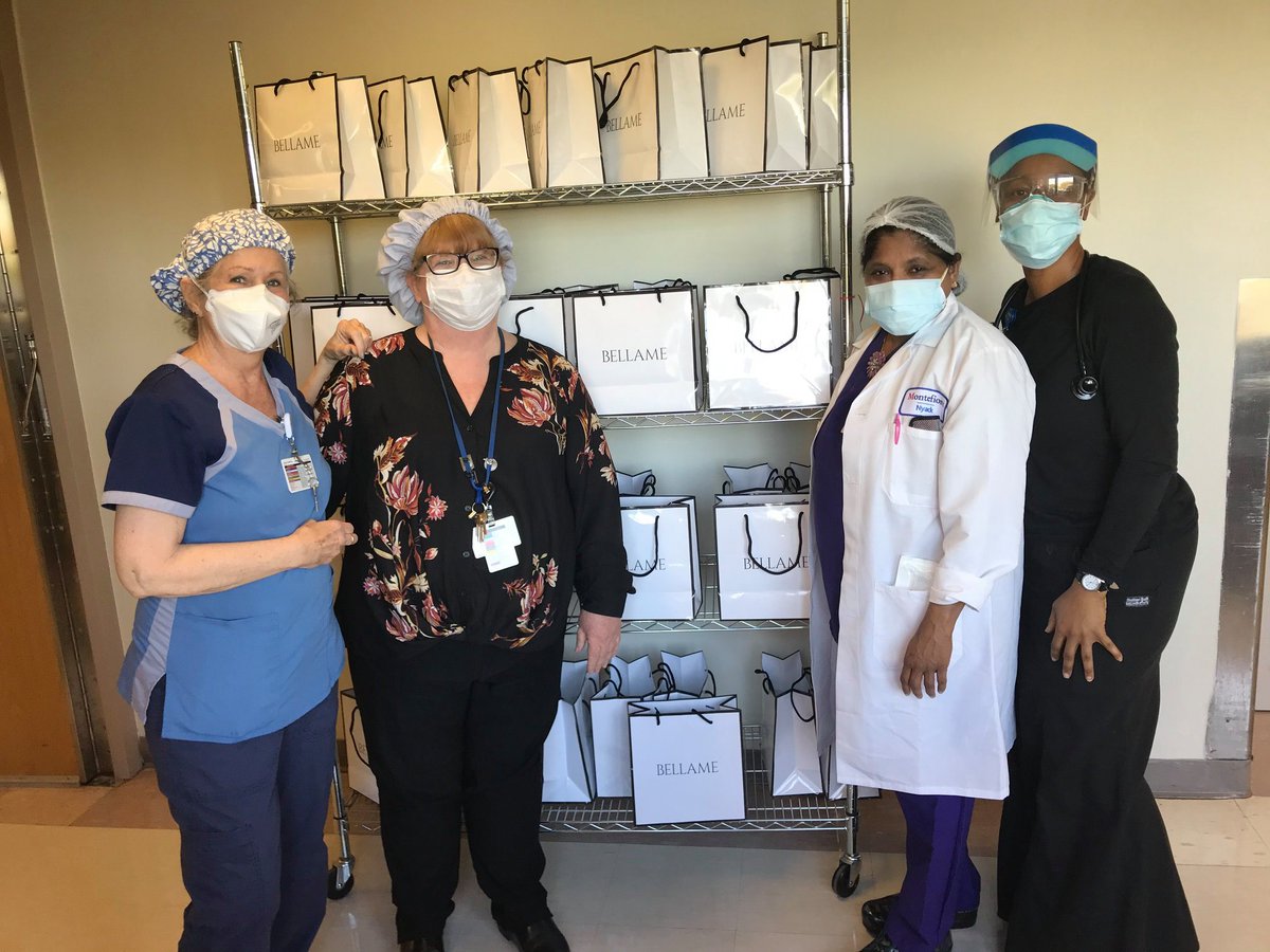 EastRamapoCSD's tweet photo. Kakiat Cares! Our Kakiat STEAM Academy staff raised money to put together “Angel Bags” for workers at @MontefioreNyack. The bags featured pampering supplies like body wash and hand cream for overworked and over washed hands. #EastRamapo https://t.co/nVhW71RkYc