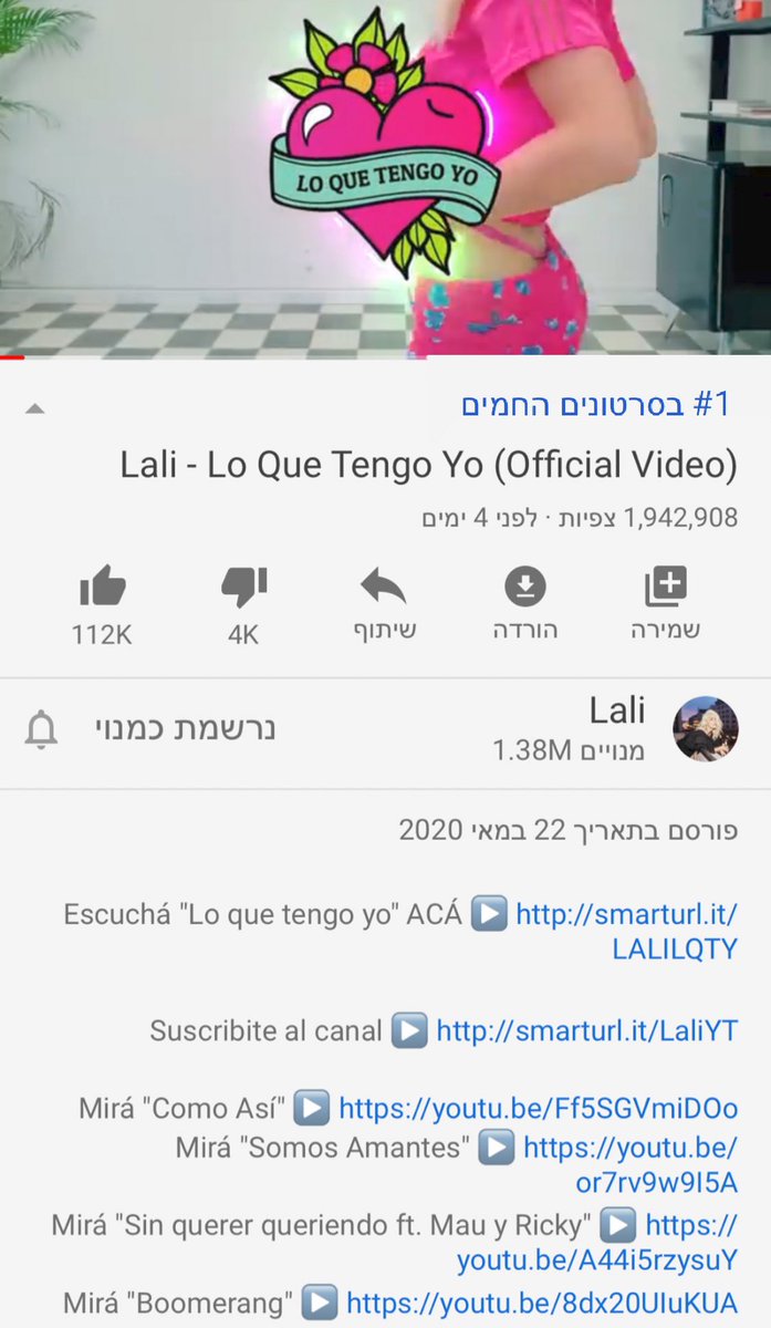 agambenezra1's tweet photo. La primera de las canciones más populares de Israel. @lalioficial https://t.co/m4iCIoi0az